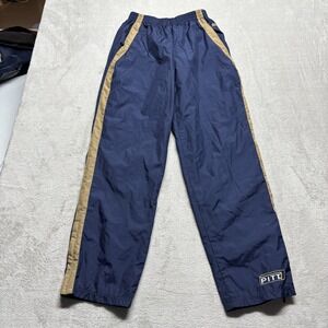 Vintage Pitt Panthers Starter Mens M Windbreaker Pants Lined Ankle Zip Y2K
